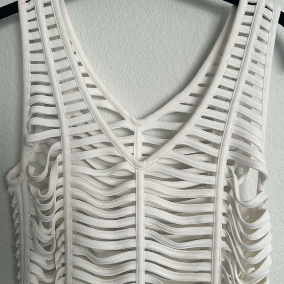 Alexander Wang open weave white dress cover 4 - Picture 2 of 7